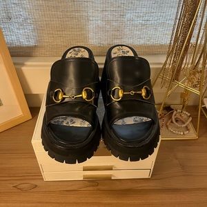 Gucci Horesbit Platform Sandals